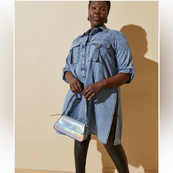 Brand New Denim Tunic / Dress Size 22 - Picture 4 of 11